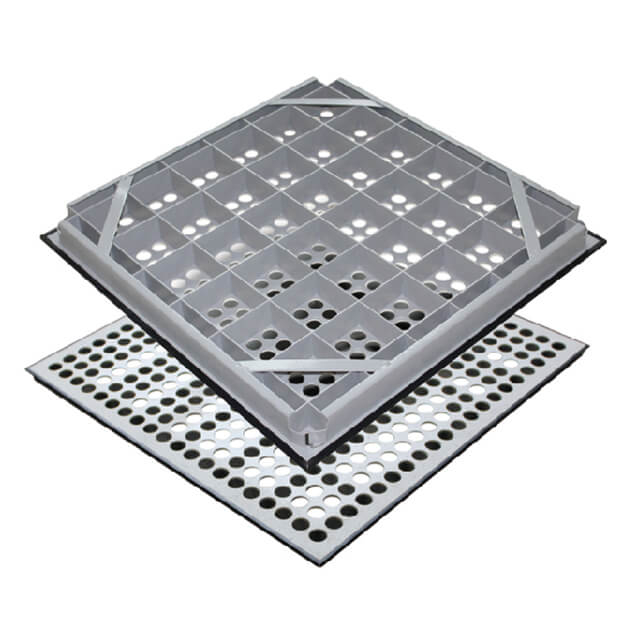 40~50% Ventilation Steel Perforated Raised Access Flooring