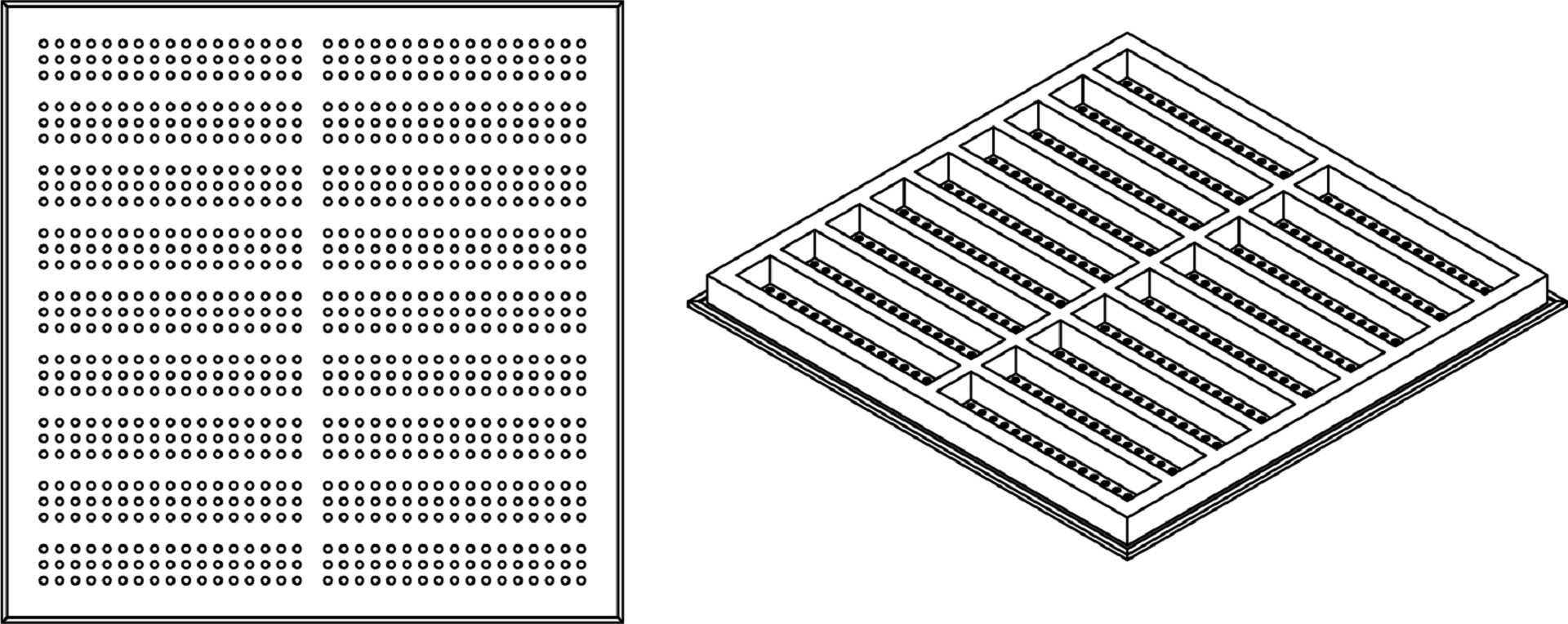 20% steel perforated panel-