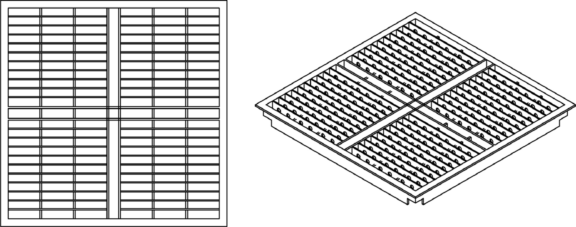 65% steel perforated panel-